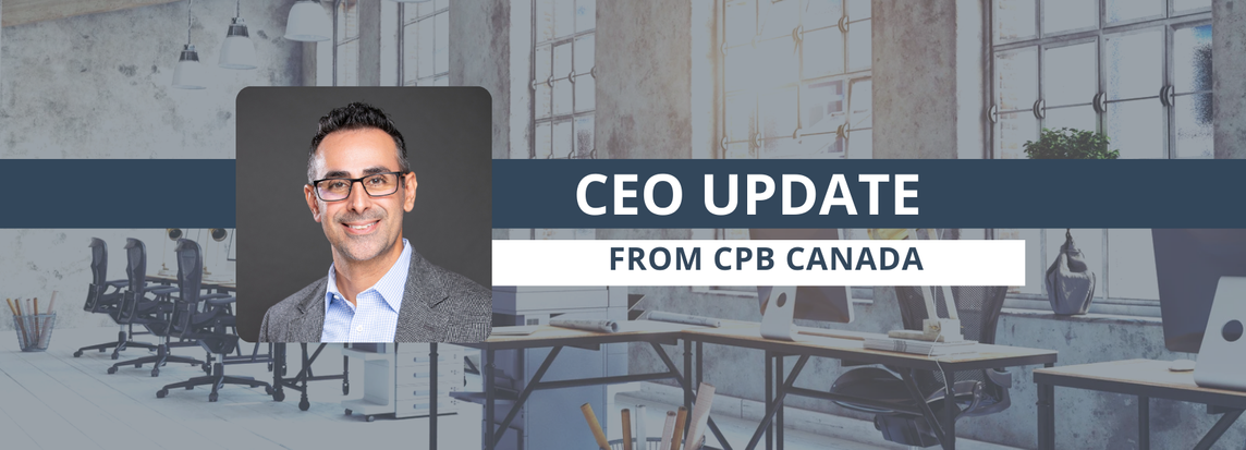 CEO Update | From CPB Canada Image: Headshot of CEO