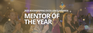 Mentor of the Year 2025 Bookkeeping Excellence Awards | background image: Audience clapping