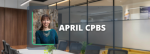 March CPBs | Image: Headshot of a new CPB, blurred image of an office in the background.