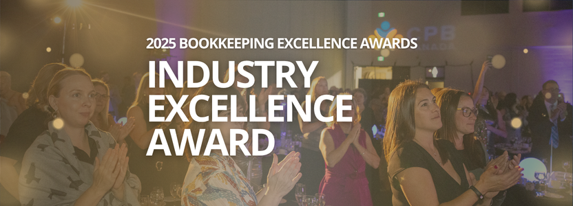 Industry Excellence Award - 2025 Bookkeeping Excellence Awards | background image: Audience clapping